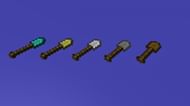 Assorted shovels of different materials (Image via Turbosquid)